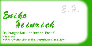 eniko heinrich business card